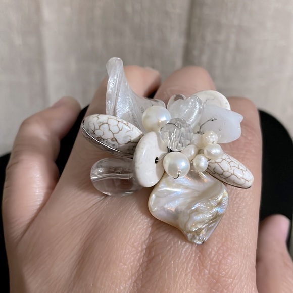 Vintage handmade adjustable ring - Picture 3 of 5